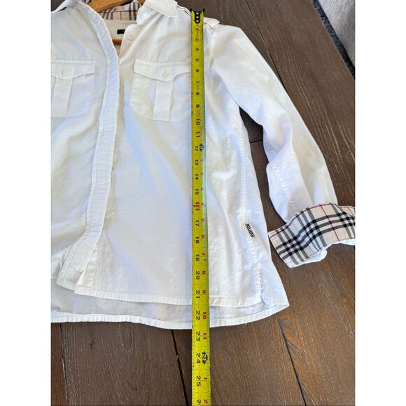 Burberry Button Down Shirt in White Size Small - Picture 8 of 10